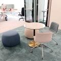 Pacific International Lines | Product Seen: [Luster Custer - Aluminium, Chimo Pouf/Ottoman & Ceramic + Gala Dining Table - Dia700]